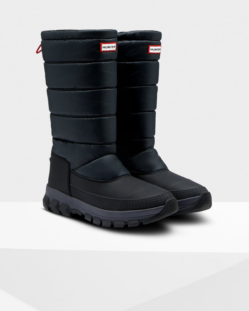 Botas De Nieve Hunter Hombre Original Insulated Tall - Negras - Argentina 9683IFUGV